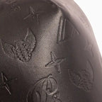 Men's Leather Monogram Strapback Hat