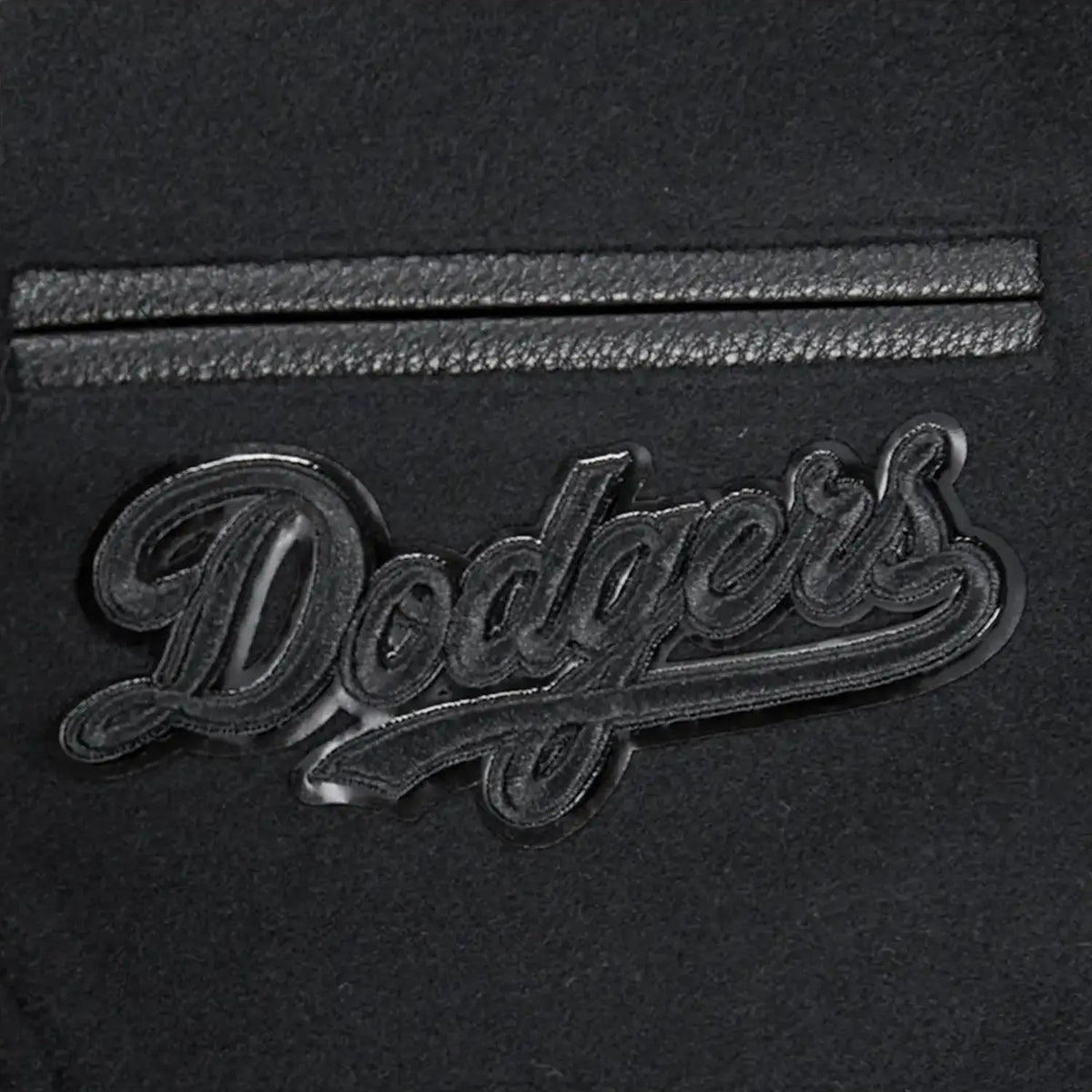 Blouson Teddy en laine noir triple Los Angeles Dodgers MLB pour enfant