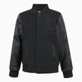 Blouson Teddy en laine noir triple Los Angeles Dodgers MLB pour enfant
