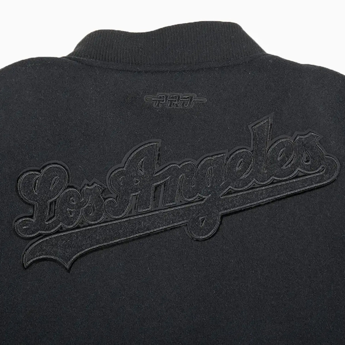 Kid's Los Angeles Dodgers MLB Triple Black Wool Varsity Jacket