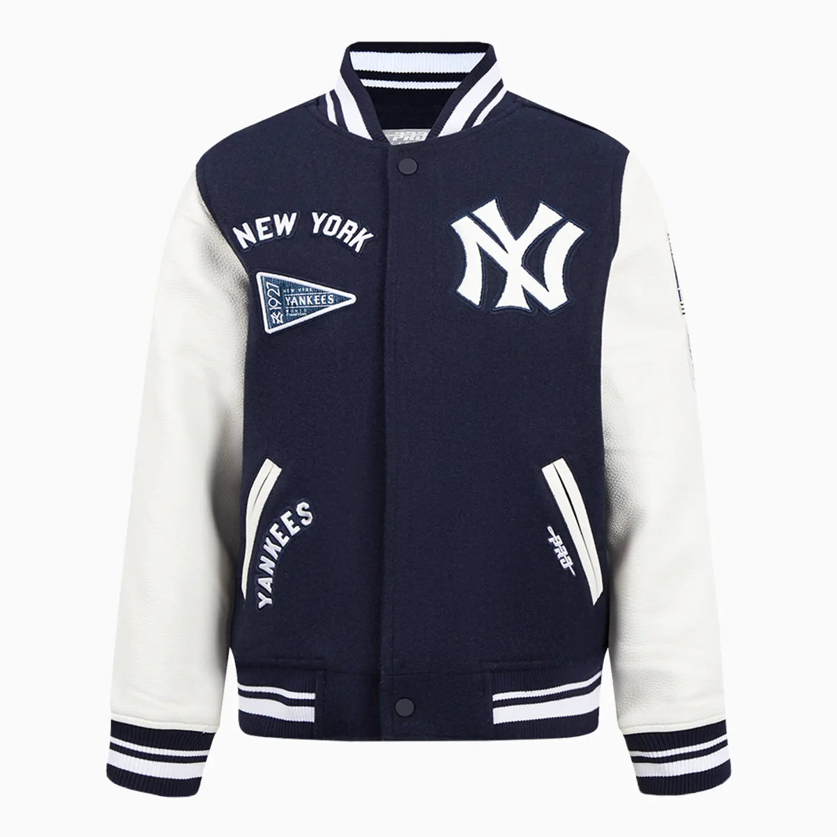 Kid's New York Yankees MLB Retro Classic Rib Wool Varsity Jacket