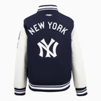 Blouson teddy en laine côtelée style rétro MLB New York Yankees pour enfant