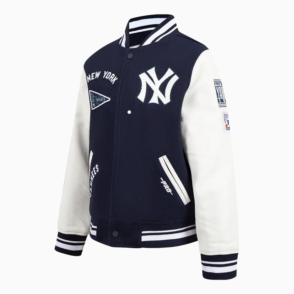 Kid's New York Yankees MLB Retro Classic Rib Wool Varsity Jacket