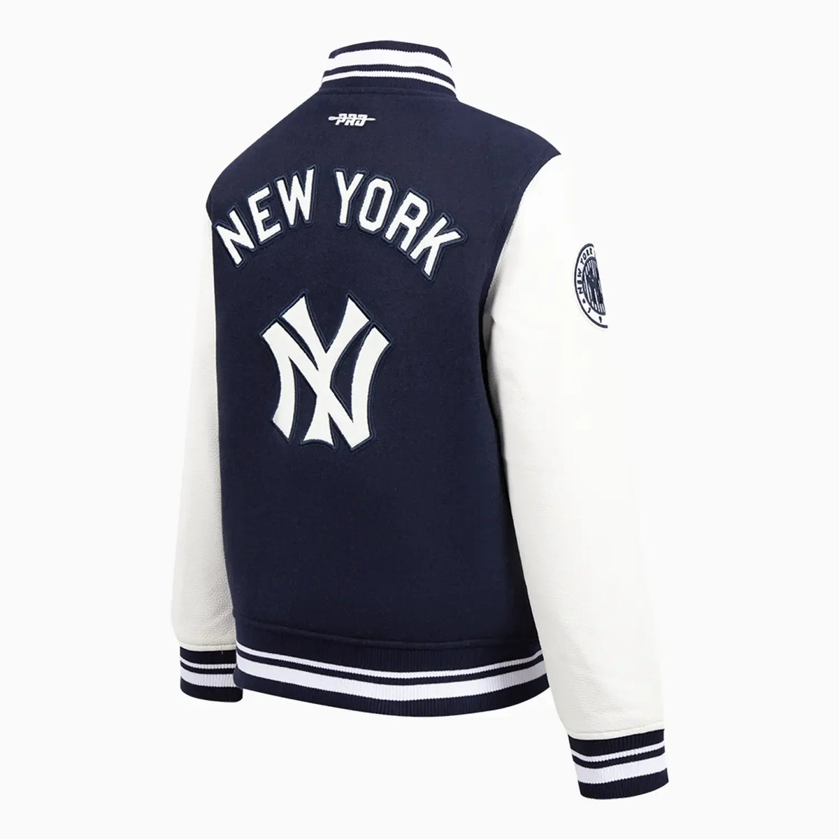 Kid's New York Yankees MLB Retro Classic Rib Wool Varsity Jacket
