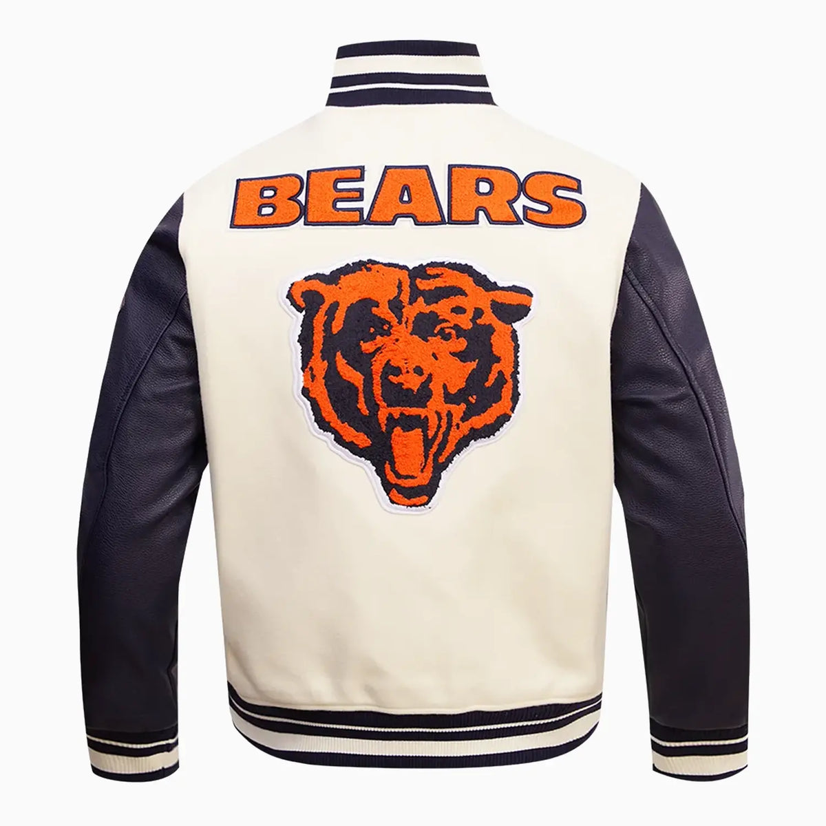 Chaqueta universitaria retro clásica Chicago Bears para hombre