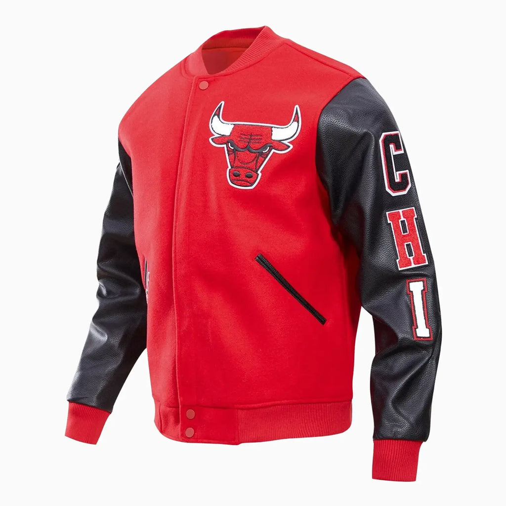 Men's Chicago Bulls Logo Varsity Jacket
