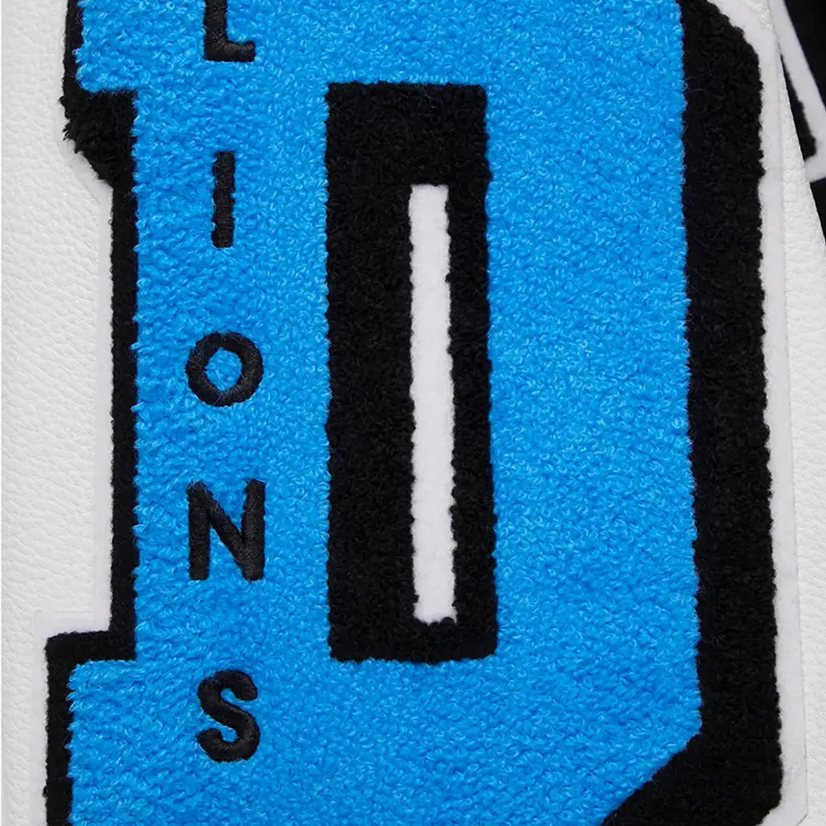 Veste universitaire en laine côtelée NFL Mash Up Detroit Lions pour homme