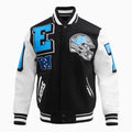 Veste universitaire en laine côtelée NFL Mash Up Detroit Lions pour homme
