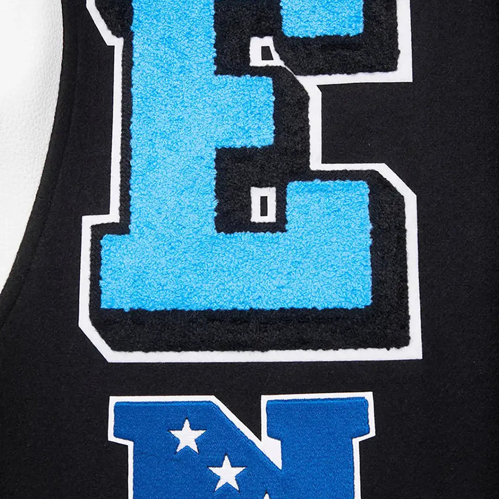 Veste universitaire en laine côtelée NFL Mash Up Detroit Lions pour homme