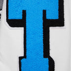 Veste universitaire en laine côtelée NFL Mash Up Detroit Lions pour homme