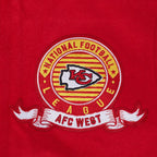Chaqueta universitaria de lana con cuello de canalé y escudo del equipo NFL Kansas City Chiefs para hombre