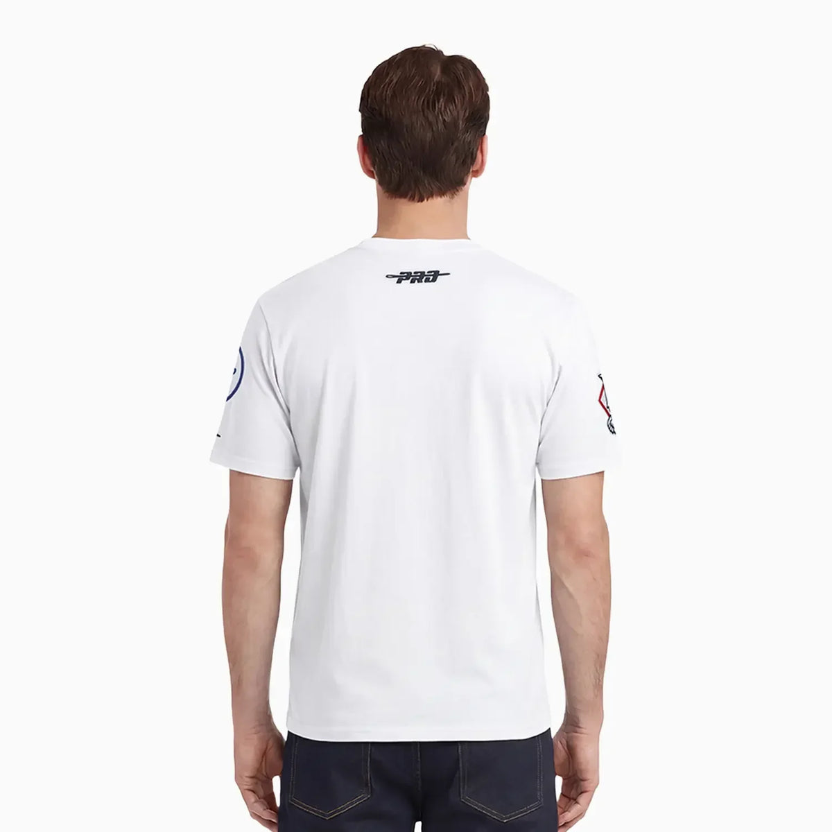 Camiseta tipo Letterman de los Dodgers de Los Ángeles de la MLB para hombre