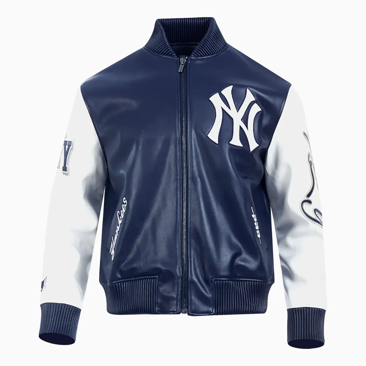 Men's New York Yankees City Signature Varsity Leather Jacket
