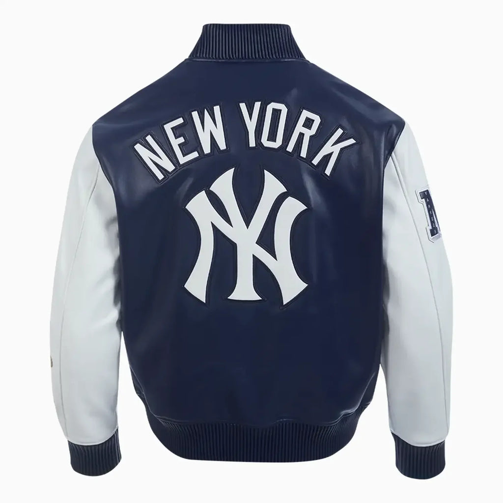 Chaqueta de cuero tipo bómber Signature City de los New York Yankees para hombre