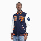 Men's NFL Chicago Bears Rib Wool Varsity Jacket - Famous | Online Store