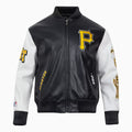 Men's Pittsburgh Pirates Leather Varsity Jacket