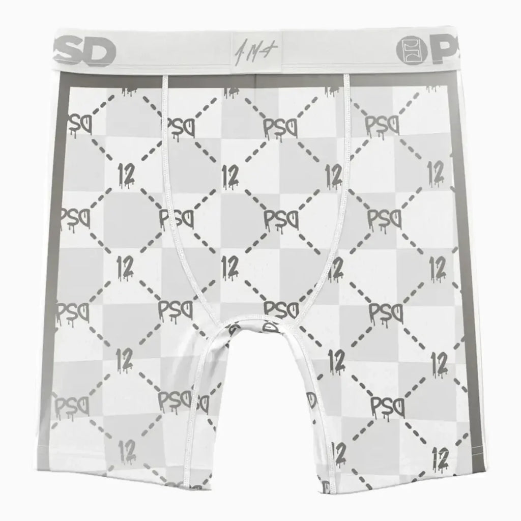 Caleçon boxer imprimé carreaux de luxe Ja Morant pour enfant