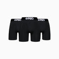 Bóxer de modal para hombre, paquete de 3 unidades, color negro
