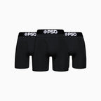Bóxer de modal para hombre, paquete de 3 unidades, color negro