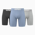Men's Solids 3 Pack Core Light Blue Boxer Brief