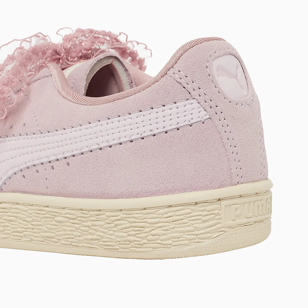 Zapatos de ante para mujer con diseño floral