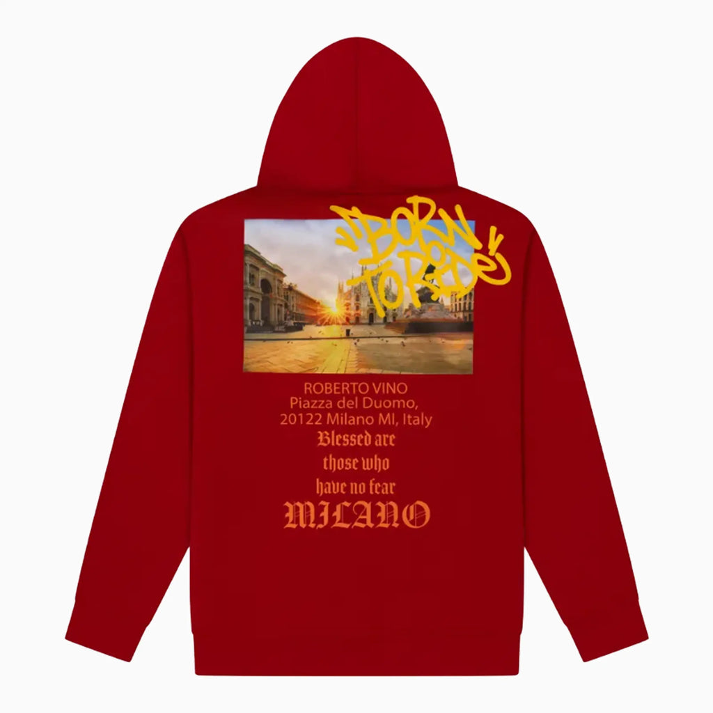 Sudadera con capucha para hombre Born to Ride Milano