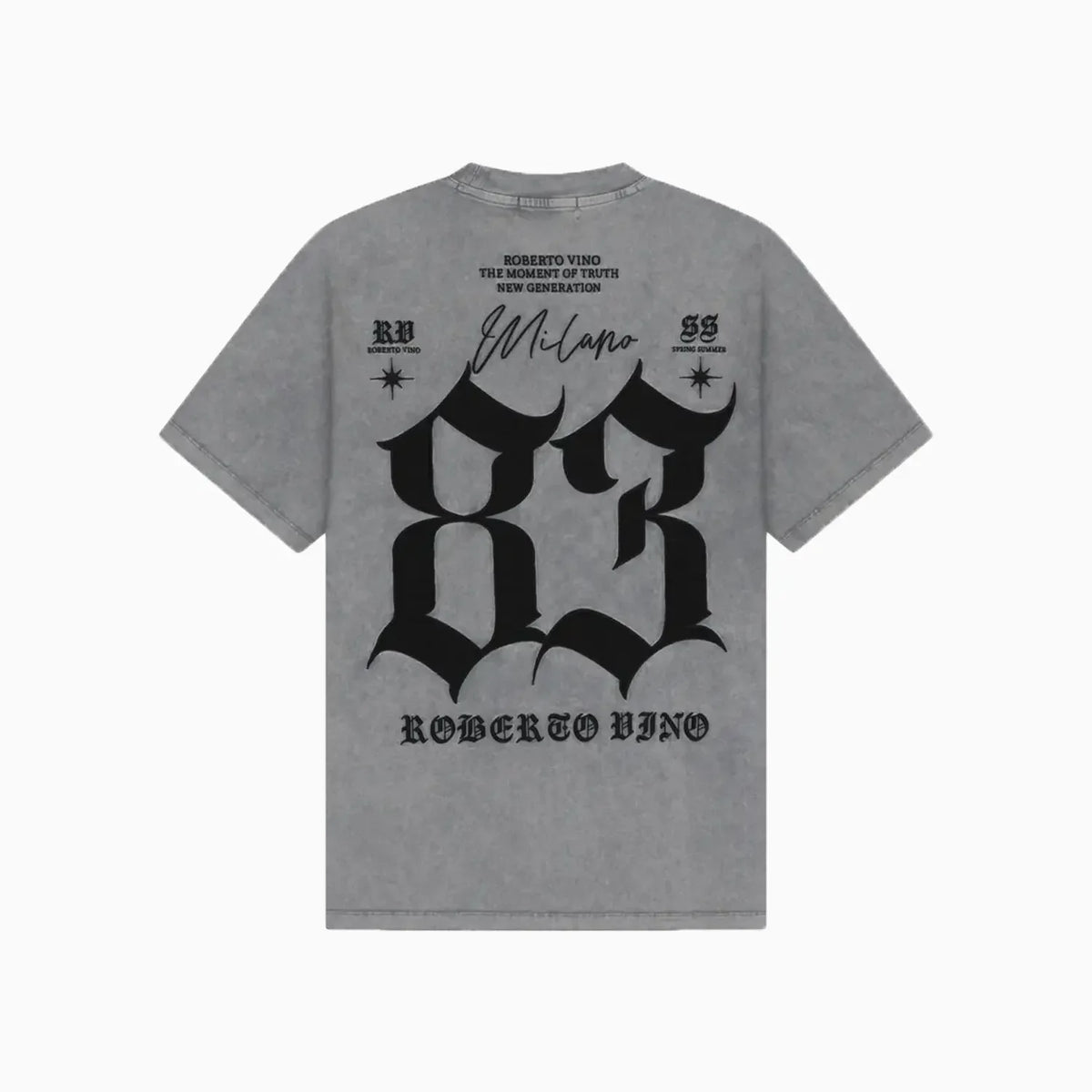 Camiseta de cuello redondo 83 para hombre