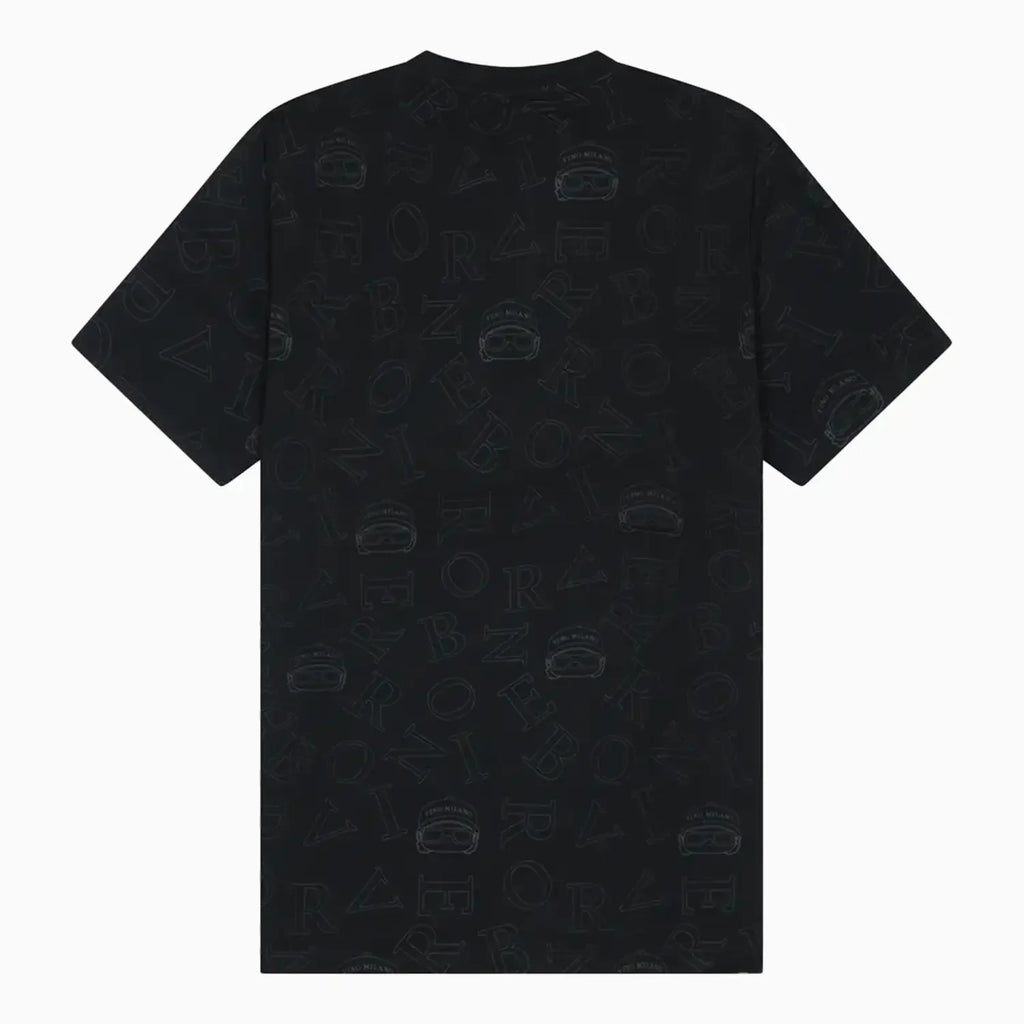 Ensemble coordonné noir pour homme imprimé avec logo intégral