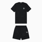 Ensemble coordonné noir pour homme imprimé avec logo intégral