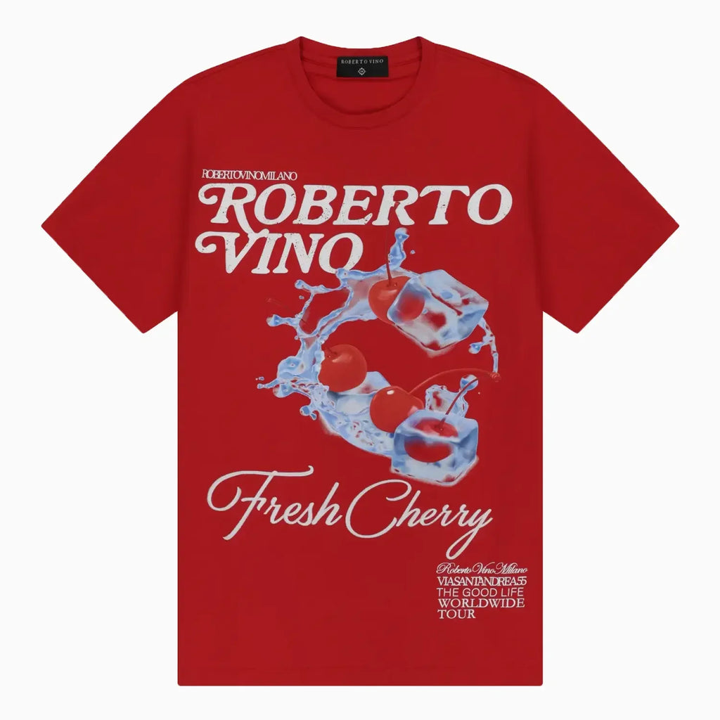 T-shirt col rond Fresh Cherry pour homme