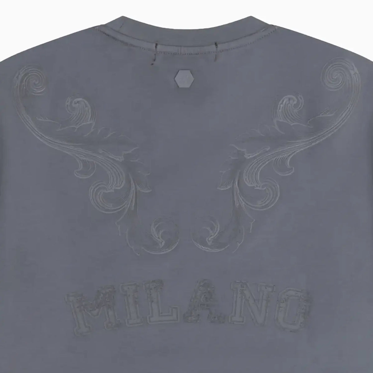 Camiseta de cuello redondo con cuernos para hombre