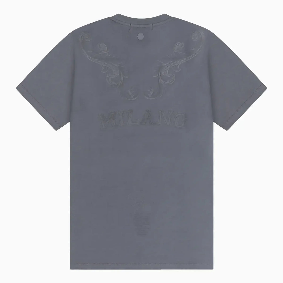 Camiseta de cuello redondo con cuernos para hombre