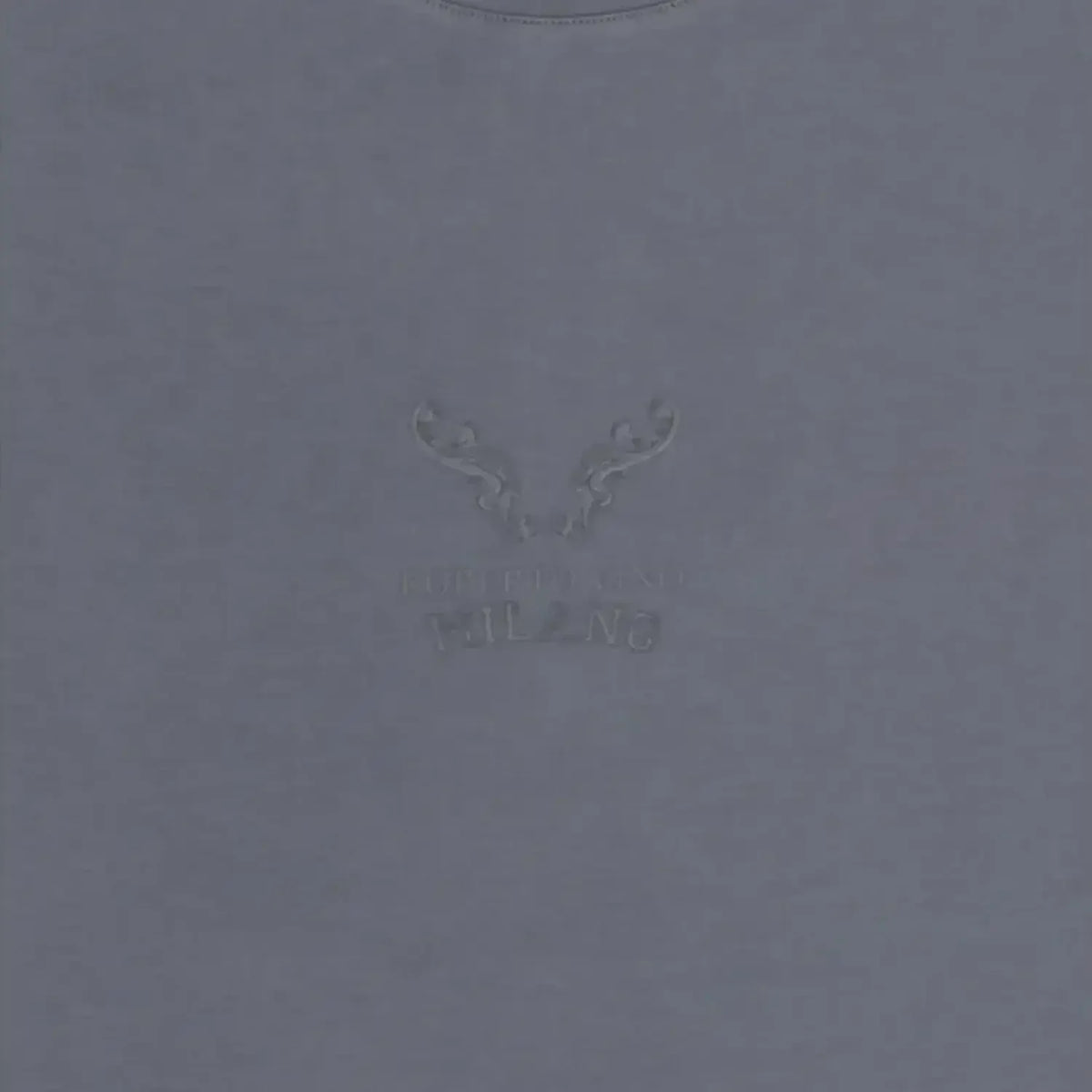 Camiseta de cuello redondo con cuernos para hombre