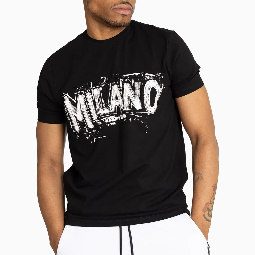 Conjunto de camiseta y pantalones cortos esenciales Milano para hombre