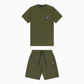 Men's Olive Green Logo Patch Co-Ord Set