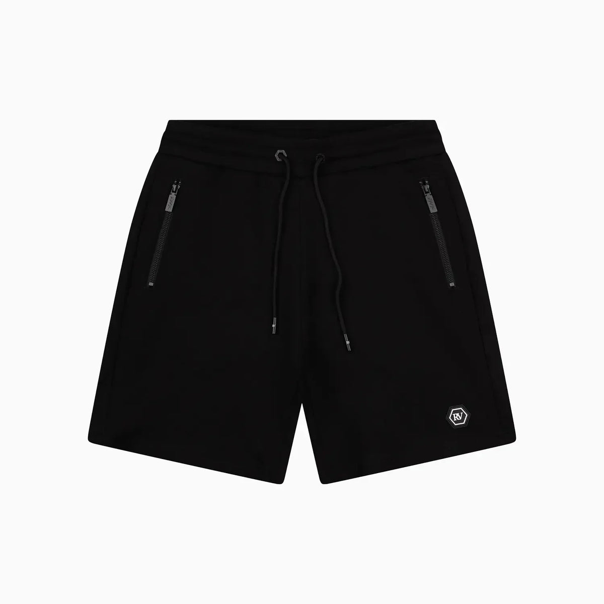 Conjunto de camiseta y pantalón corto esencial slim fit con RV frontal para hombre