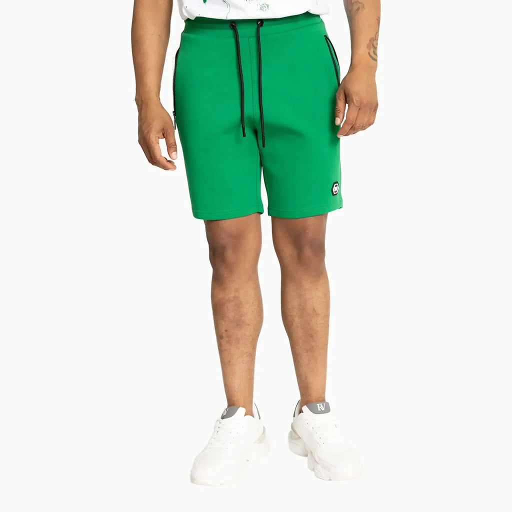 Conjunto de camiseta y pantalón corto esencial slim fit con RV frontal para hombre