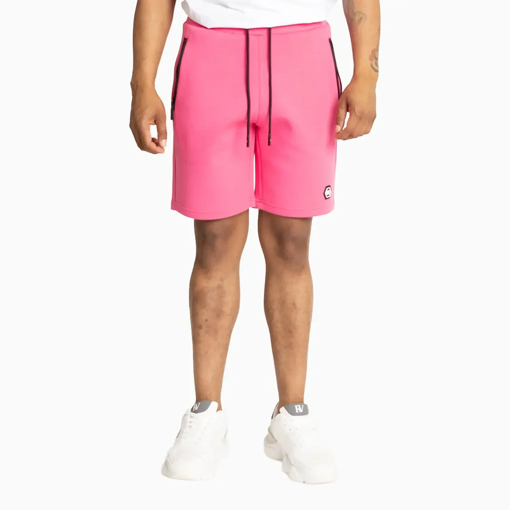 Conjunto de camiseta y pantalón corto esencial slim fit con RV frontal para hombre