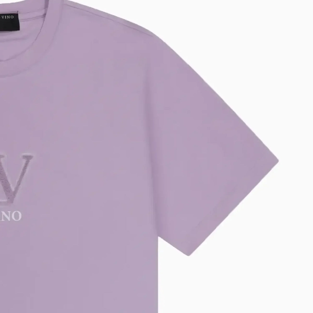 Camiseta de cuello redondo con cepillado frontal RV para hombre