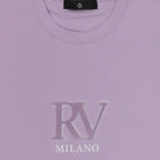 Camiseta de cuello redondo con cepillado frontal RV para hombre