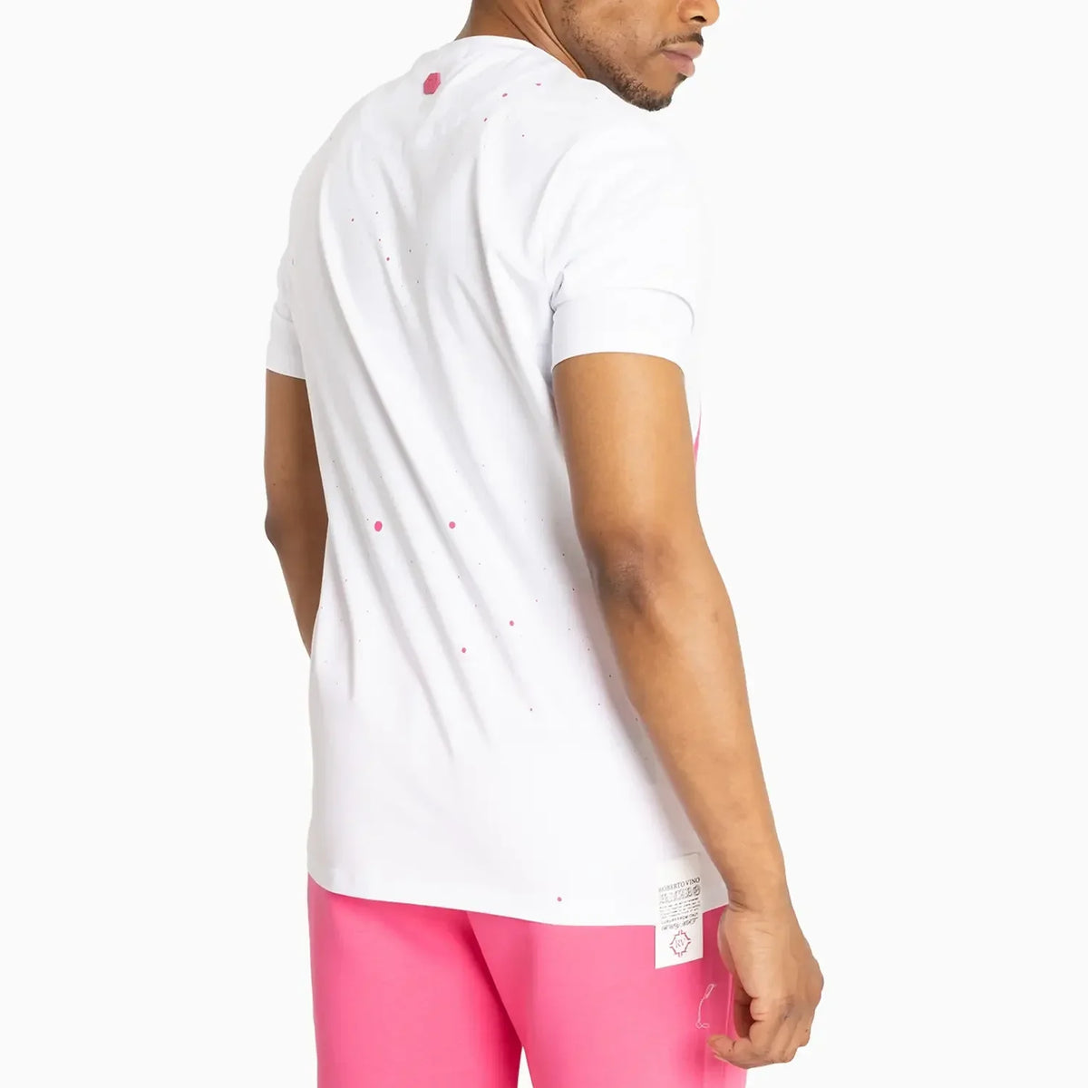 Conjunto de camiseta y pantalón corto esencial slim fit con RV frontal para hombre