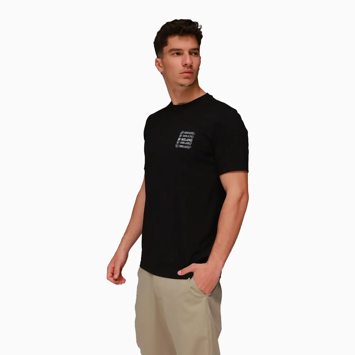 Camiseta de cuello redondo RV Milano Blur para hombre
