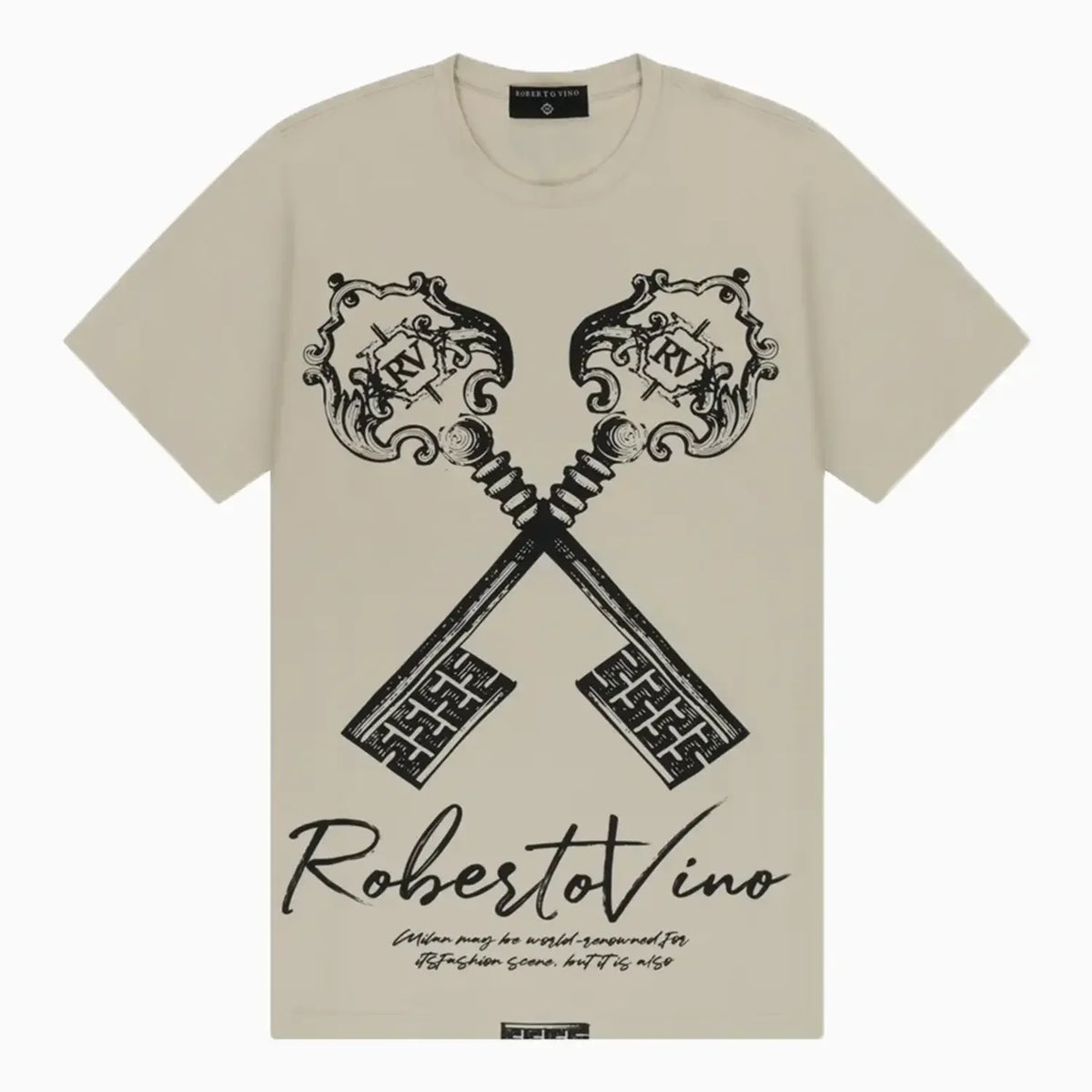 Camiseta de cuello redondo Vino Keys para hombre