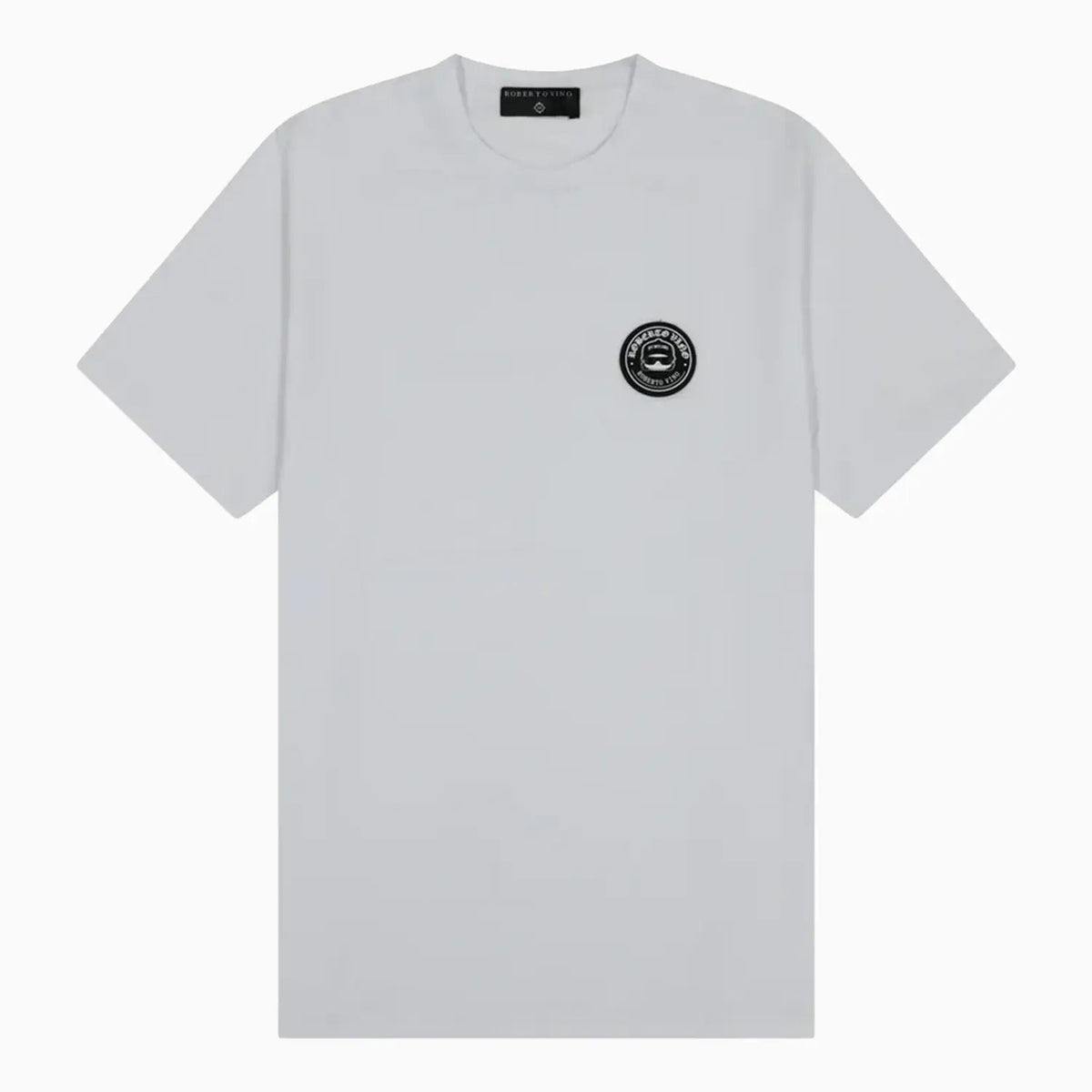 Men's White Minimal Logo Patch Co-Ord Set