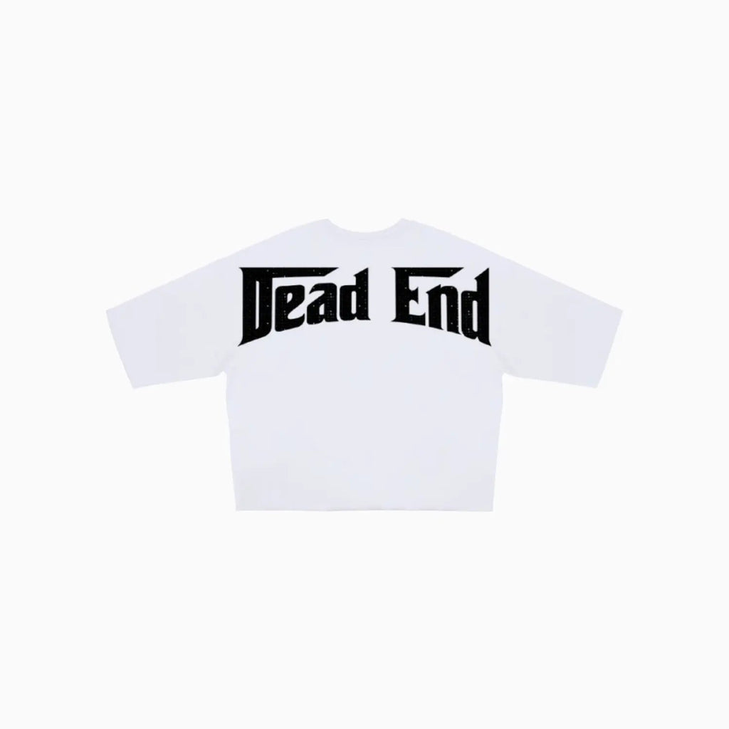 T-shirt court à strass pour homme Dead End