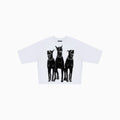 T-shirt court à strass pour homme Dead End