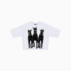 T-shirt court à strass pour homme Dead End