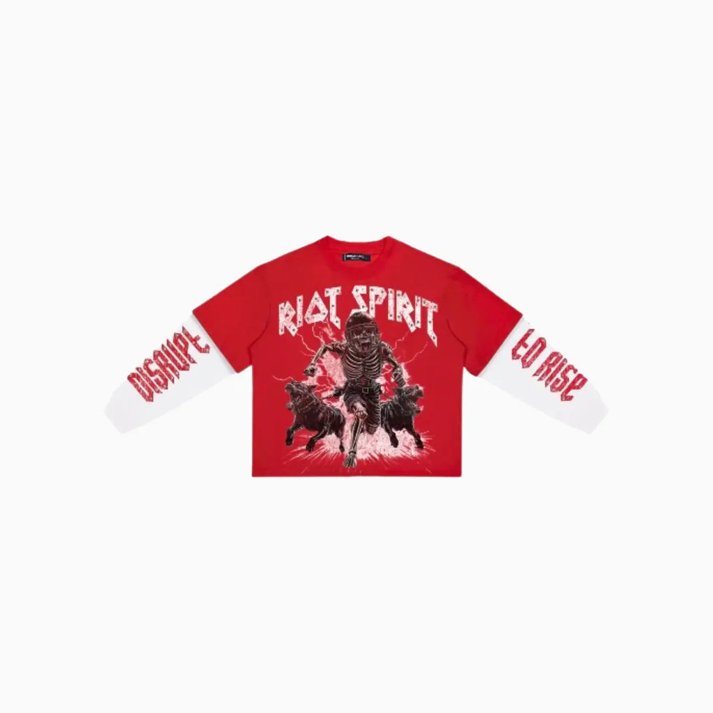 Men's Riot Spirit Boxy Layered Long Sleeve T-Shirt