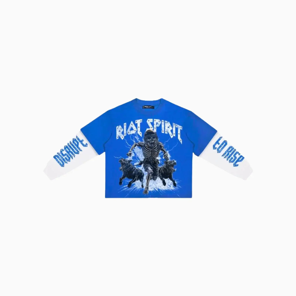 Men's Riot Spirit Boxy Layered Long Sleeve T-Shirt