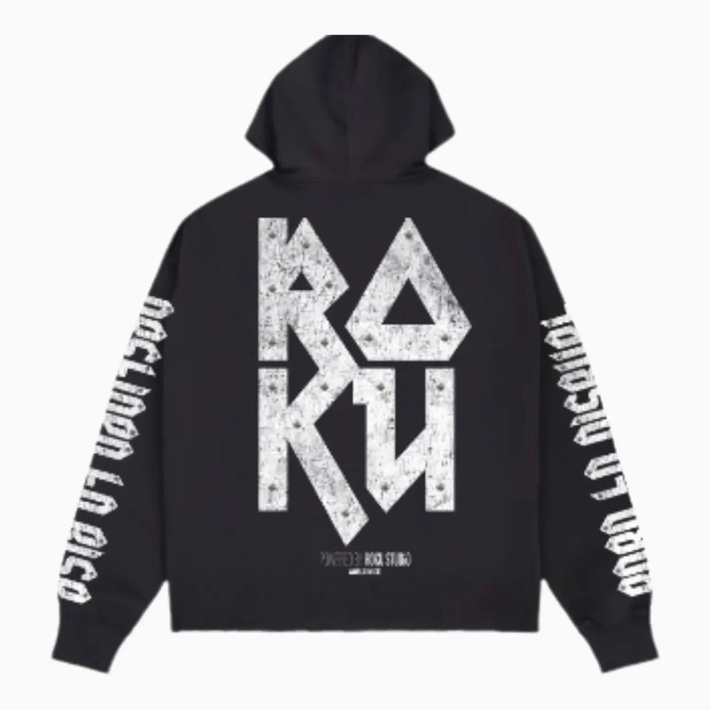 Sudadera de felpa corta con capucha Riot Spirit para hombre